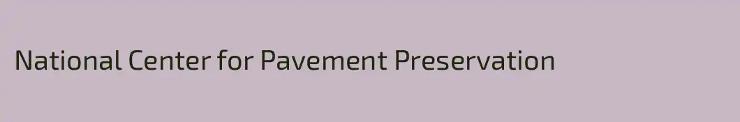 National Center for Pavement Preservation